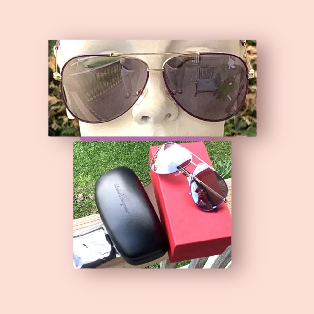 Salvatore Ferragamo Sunglasses + Case